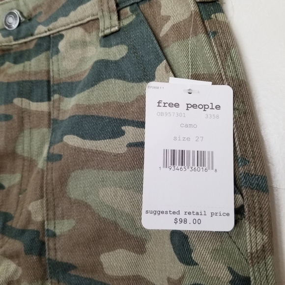 Free people size 27 camo jeans - Picture 9 of 15